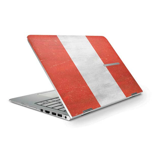 Peru Flag Distressed HP Spectre Skin